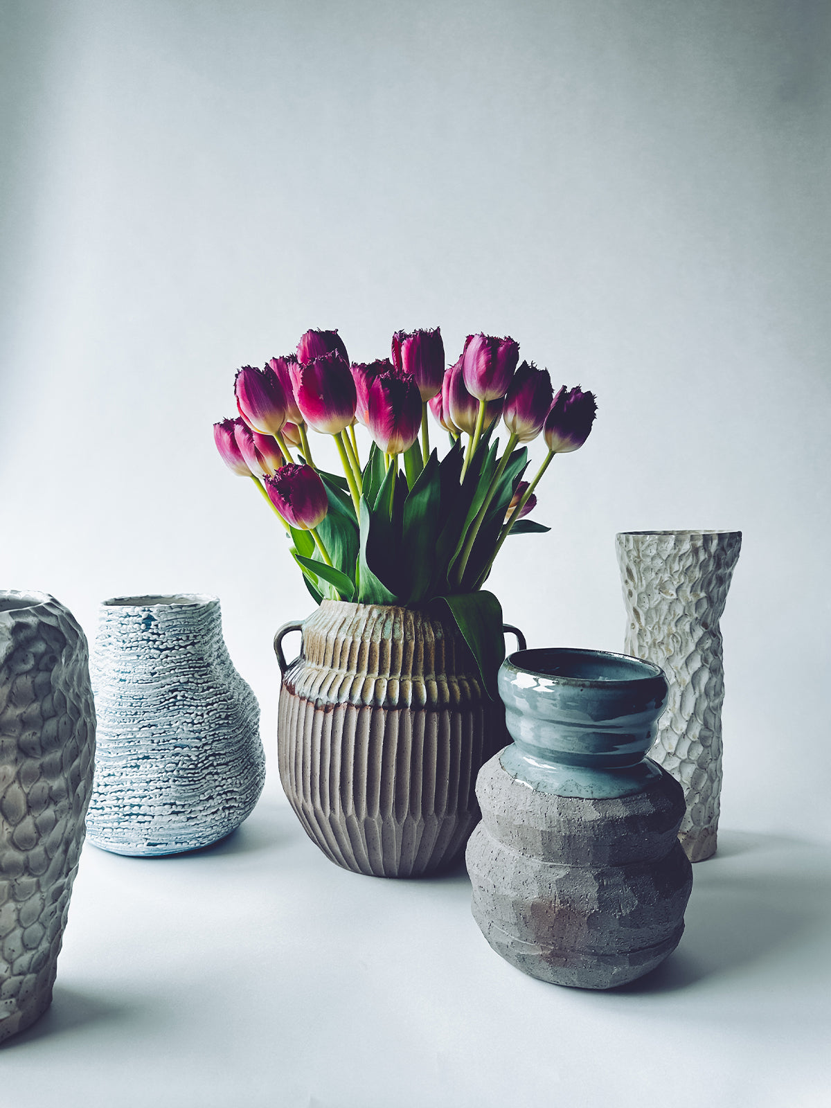 Vase Collar Blue